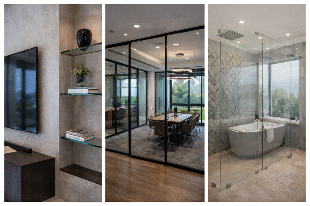 interior glass projects